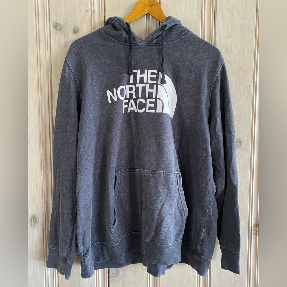 North Face Charcoal Sweatshirt Hoodie - Big and Tall